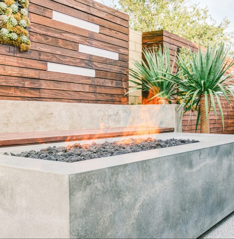 concrete fire pit