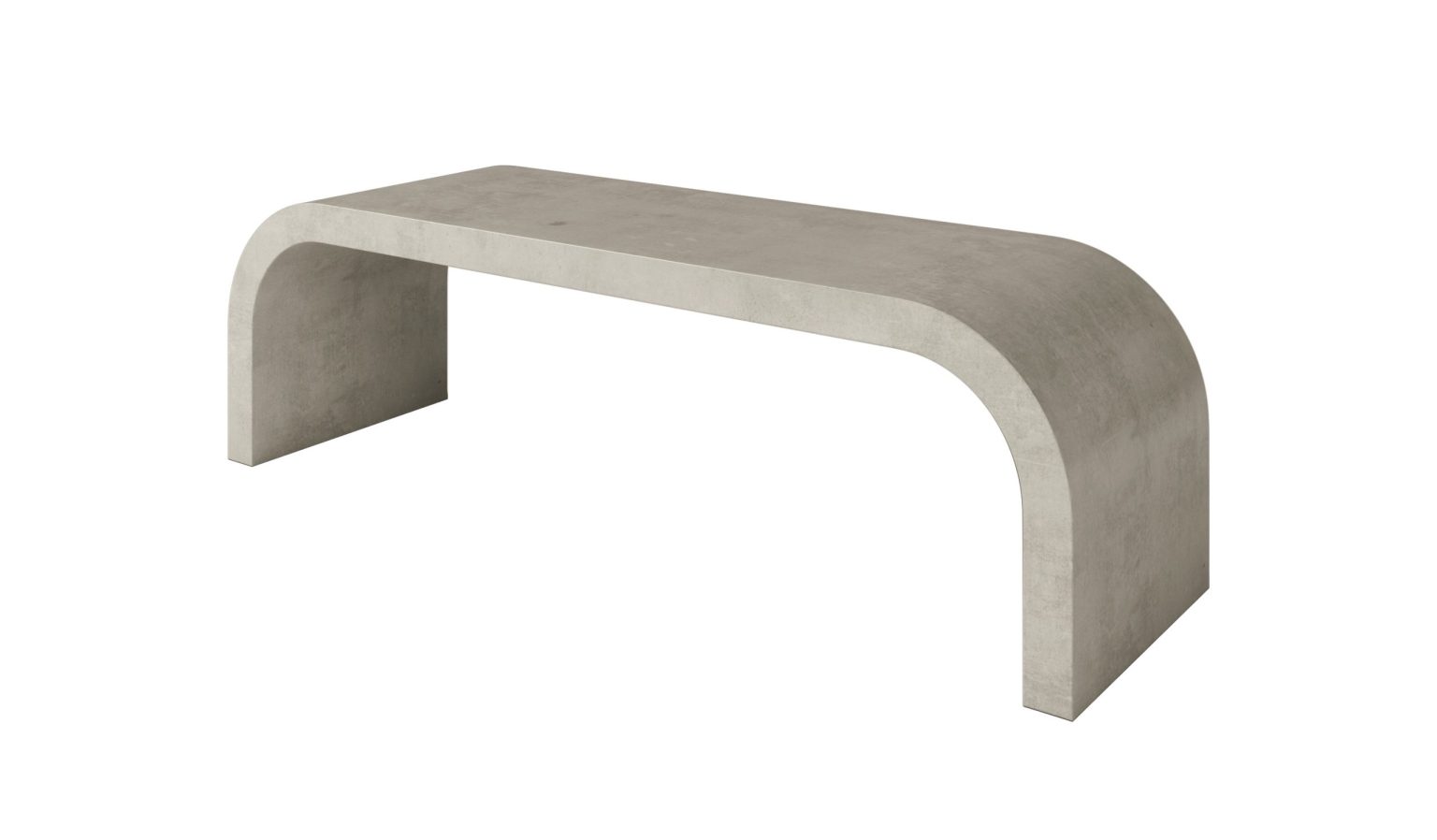 Curved Waterfall Bench – Hart Concrete Design